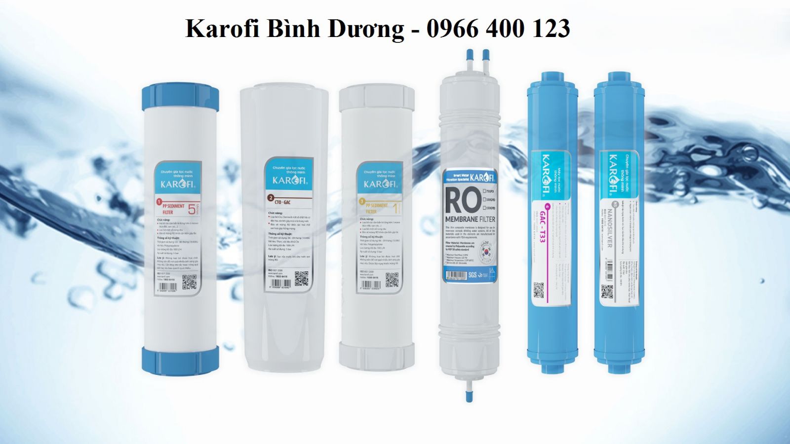 Hệ thống lõi lọc ưu việt của máy RO Karofi